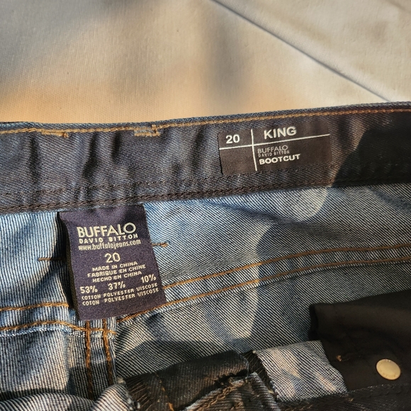 NWT Buffalo 20Y boys jeans, King bootcut dark wash - Picture 5 of 8